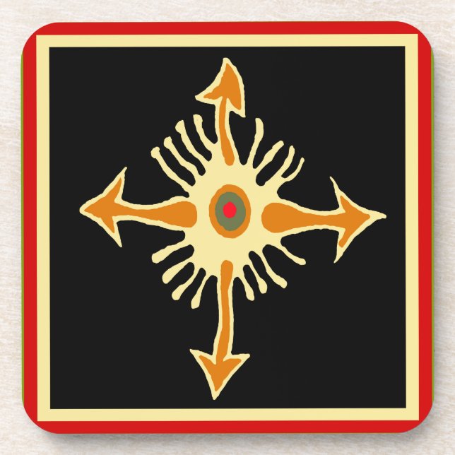 VooDoo Compass Drink Coaster (Front)