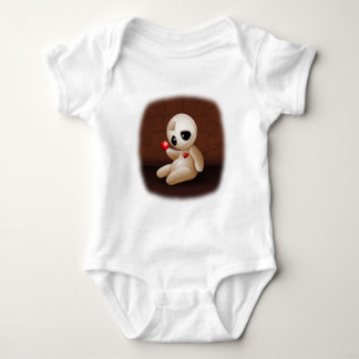 Voodoo Doll Cartoon in Love Baby Bodysuit