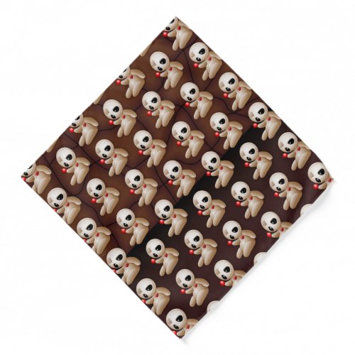 Voodoo Doll Cartoon in Love Bandana