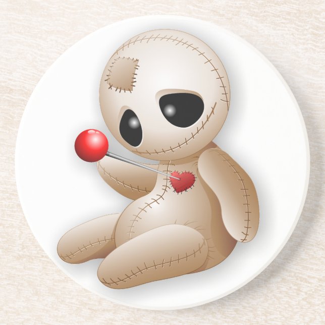 Voodoo Doll Cartoon in Love Coaster (Front)