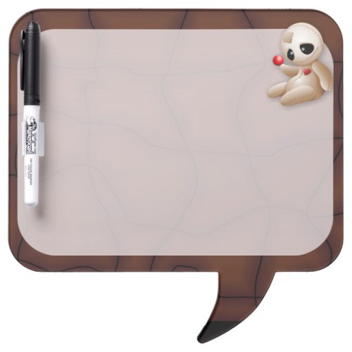 Voodoo Doll Cartoon in Love Dry Erase Board