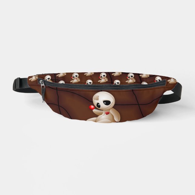 Voodoo Doll Cartoon in Love Fanny Pack (Front)