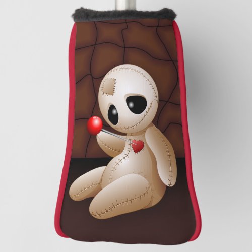 Voodoo Doll Cartoon in Love Golf Head Cover