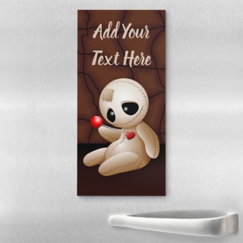 Voodoo Doll Cartoon in Love Magnetic Notepad