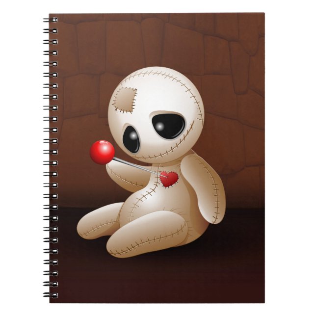 Voodoo Doll Cartoon in Love Notebook (Front)