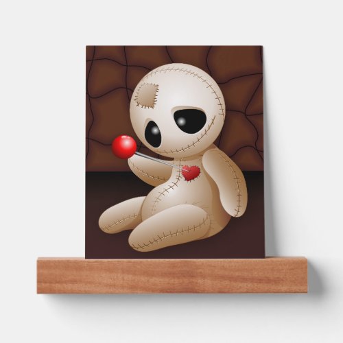 Voodoo Doll Cartoon in Love Picture Ledge