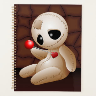 Voodoo Doll Cartoon in Love Planner
