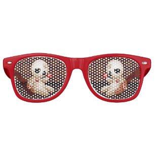 Voodoo Doll Cartoon in Love Retro Sunglasses