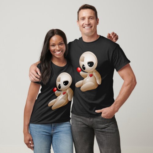 Voodoo Doll Cartoon in Love T_Shirt