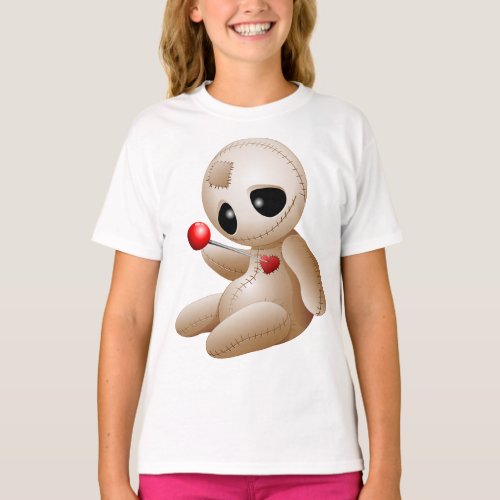 Voodoo Doll Cartoon in Love T_Shirt