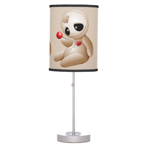 Voodoo Doll Cartoon in Love Table Lamp