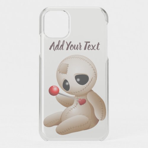 Voodoo Doll Cartoon in Love iPhone 11 Case