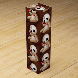 Voodoo Doll Cartoon in Love Wine Box