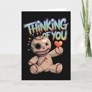 Voodoo-doll Cute Dark Humor Love Sarcasm Hex _6 Card