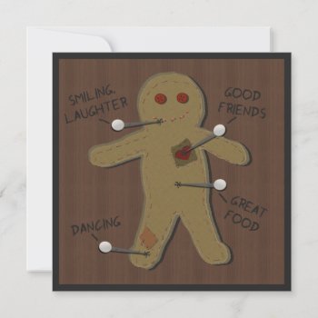 Voodoo Doll Halloween Party Invitation by sfcount at Zazzle