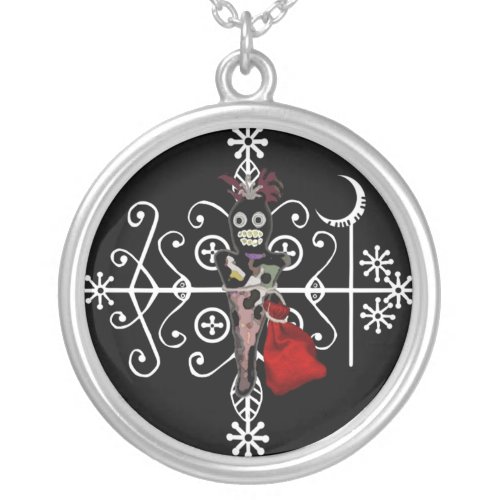 Voodoo Doll Magick Silver Plated Necklace