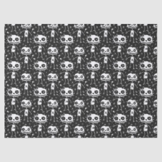Voodoo Doll Pattern Black & White Decoupage Tissue Paper