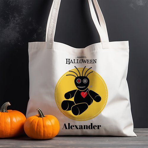 Voodoo Doll Personalized Halloween Tote Bag