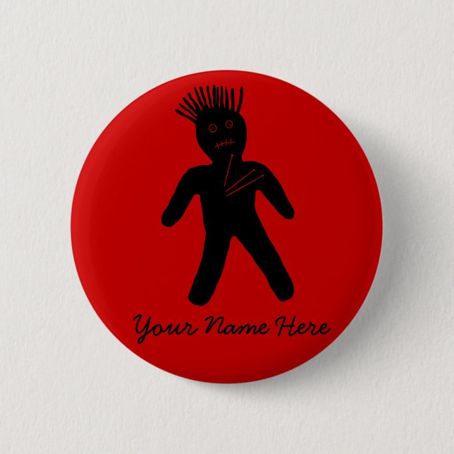Voodoo Doll Pinback Button (Front)