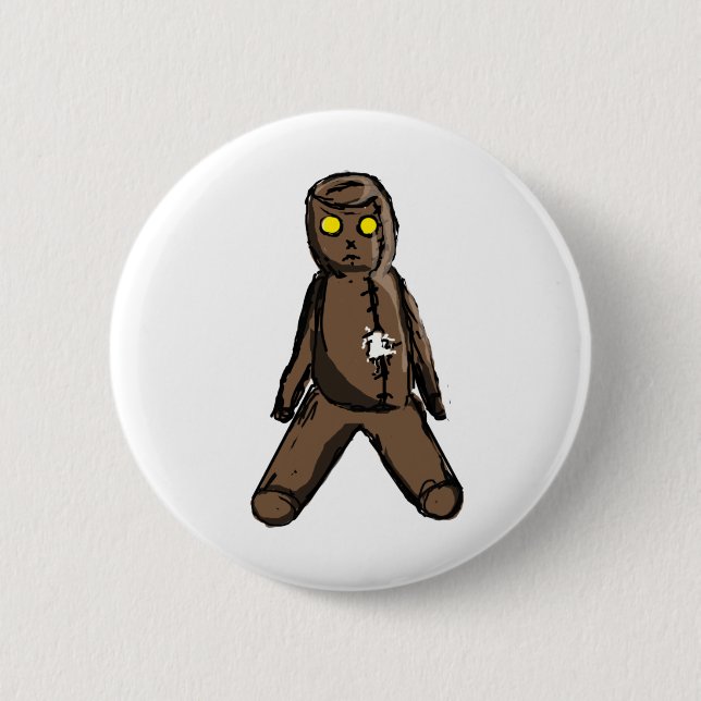 Voodoo Doll Pinback Button (Front)