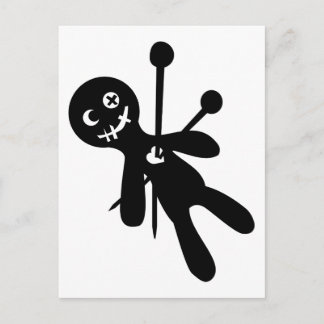 Voodoo doll postcard