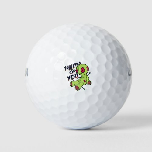 Voodoo Doll Thinking of You Golf Balls
