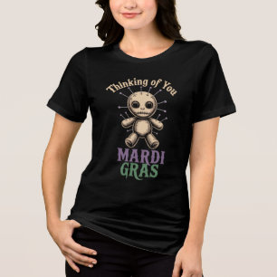 Voodoo Doll Thinking Of You Mardi Gras Tee