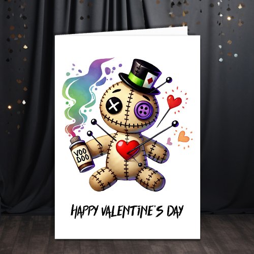 Voodoo Doll Valentines Day Card