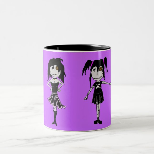 VooDoo Dollies Two-Tone Coffee Mug (Center)