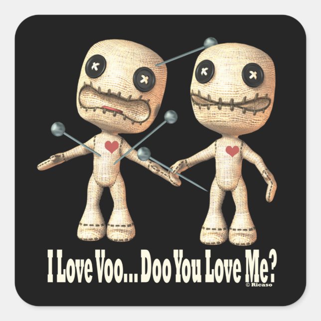 VooDoo Dolls Square Sticker (Front)