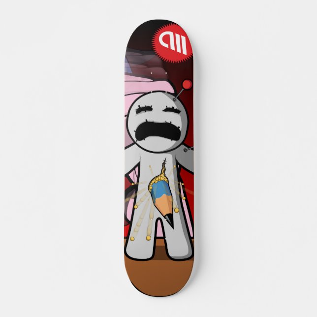 Voodoo dying dolls series - Pierced! Skateboard (Front)