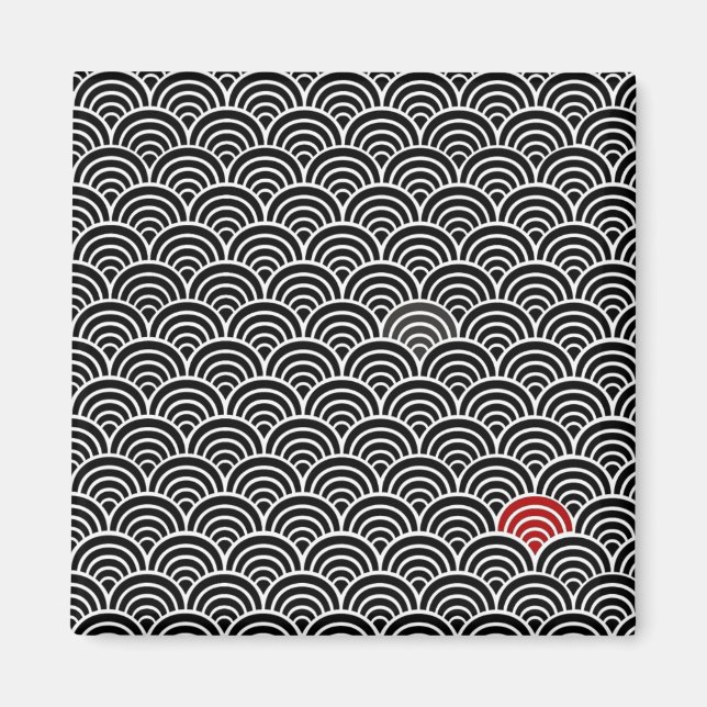 Voodoo Fan red Magnet (Front)