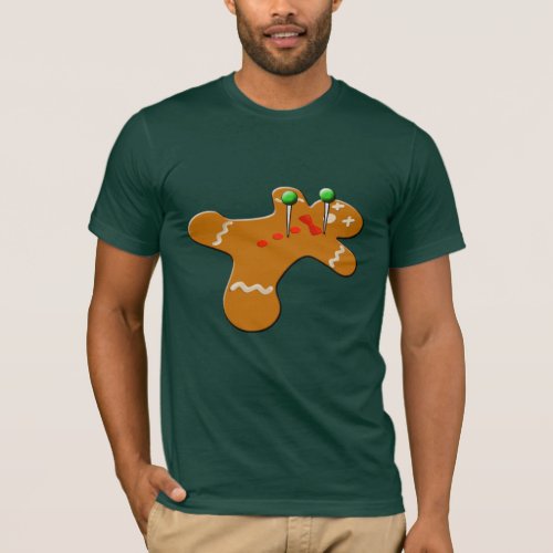Voodoo Gingerbread Man Christmas Humor T_Shirt