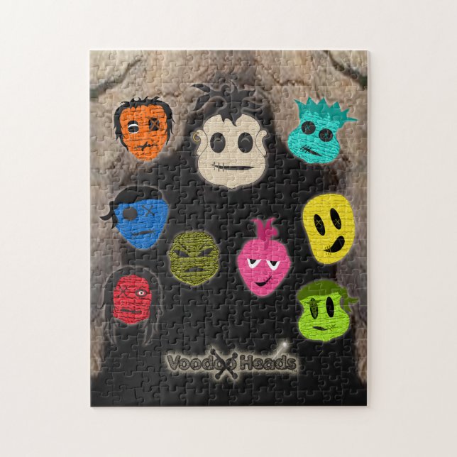 Voodoo Heads ~ Cave Jigsaw Puzzle (Vertical)