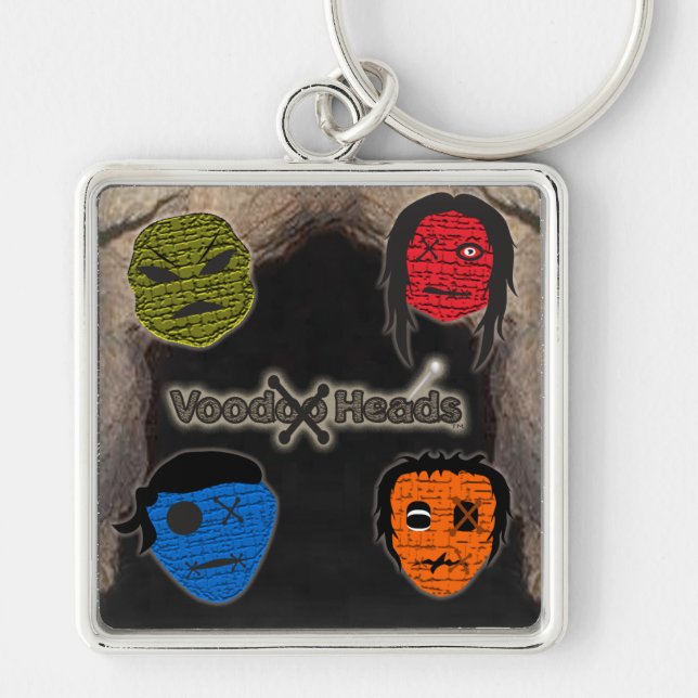 Voodoo Heads ~ Cave Keychain (Front)