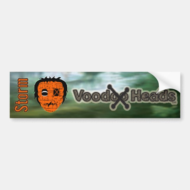 Voodoo Heads ~ Swamp Bumper Sticker (Front)