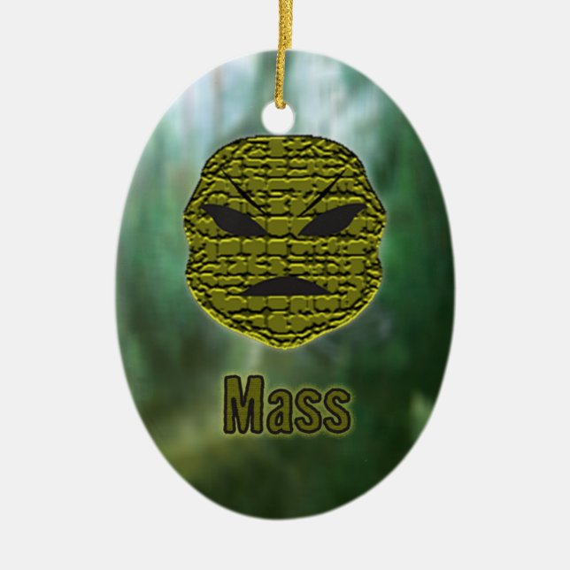 Voodoo Heads ~ Swamp Ceramic Ornament (Front)