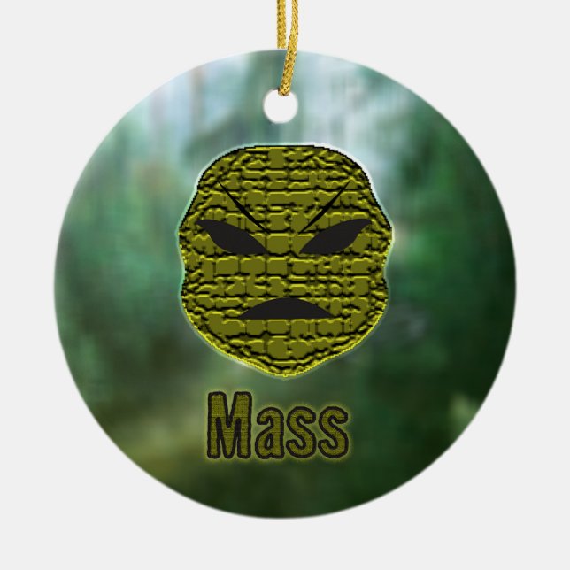 Voodoo Heads ~ Swamp Ceramic Ornament (Front)