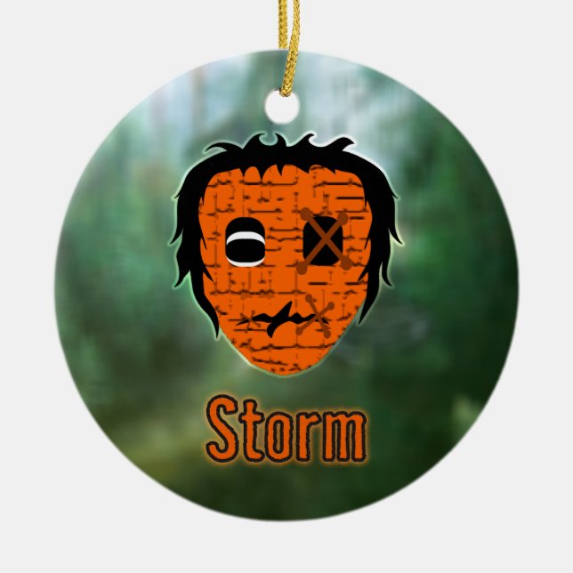 Voodoo Heads ~ Swamp Ceramic Ornament (Front)