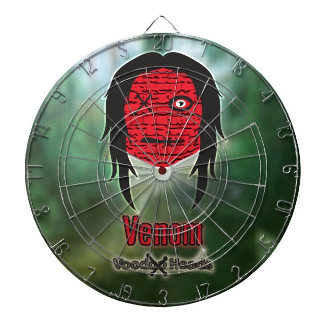 Voodoo Heads ~ Swamp Dartboard (Front)