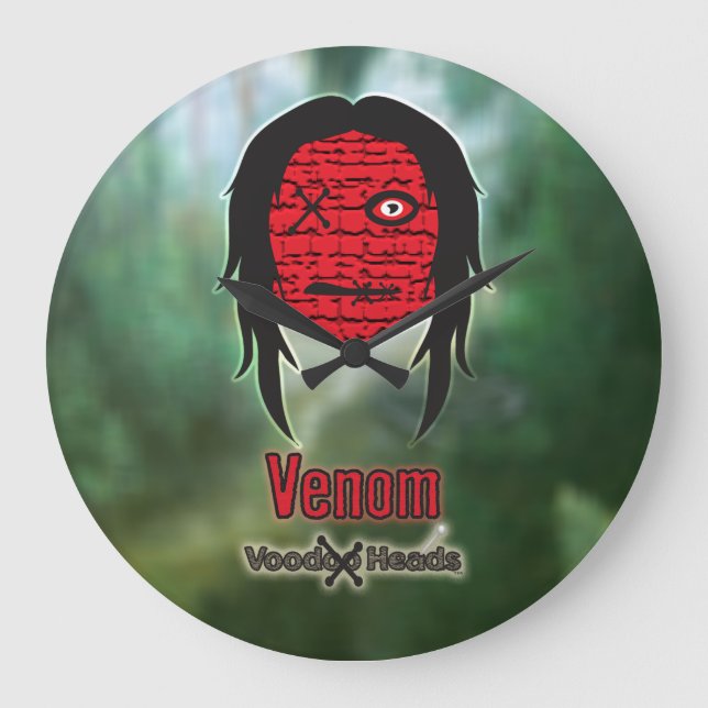 Voodoo Heads ~ Swamp Large Clock (Front)