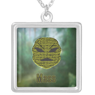 Voodoo Heads ~ Swamp Silver Plated Necklace