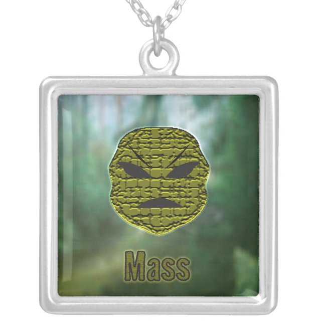 Voodoo Heads ~ Swamp Silver Plated Necklace (Front)