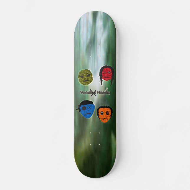 Voodoo Heads ~ Swamp Skateboard Deck (Front)