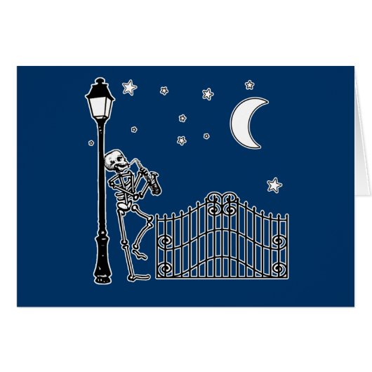 Voodoo Jazz Saxophone Player Cards (Front Horizontal)