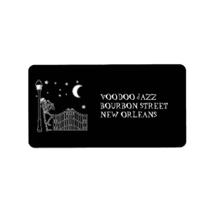 Voodoo Jazz Saxophone Player Label