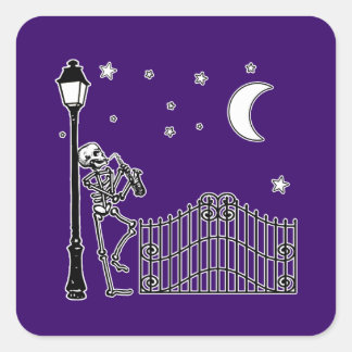 Voodoo Jazz Saxophone Player Square Sticker