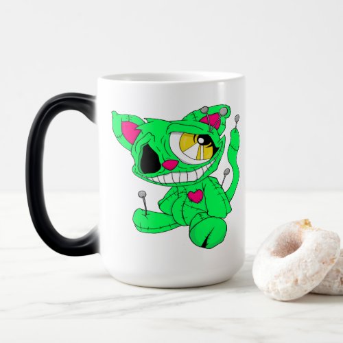 Voodoo Kitty Doll Morphing Mug