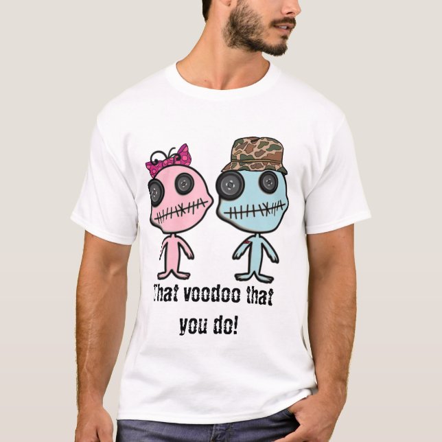 Voodoo Love Boy & Girl Dolls T-Shirt (Front)