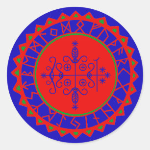 VooDoo Magik - Papa Legba Classic Round Sticker